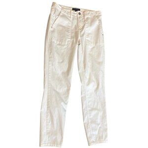 Sanctuary cropped peace chino pants Sz 27 off white "oyster" #42T